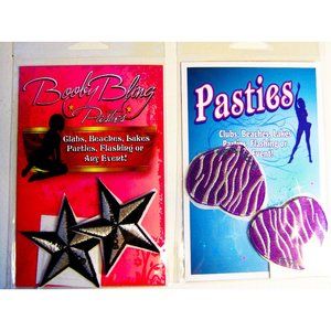 Pasties  Quility Embroidered Reusable Booby Bling.